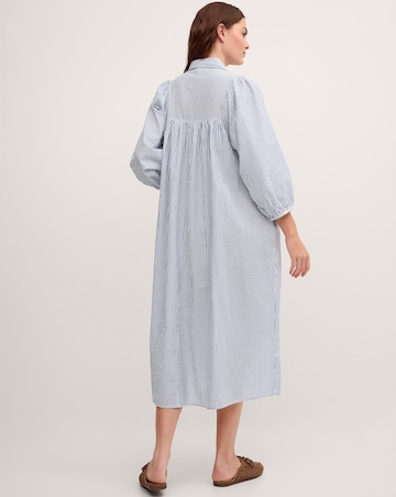 Monsoon Callie Stripe Midi Shirt Dress