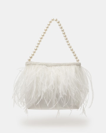 Accessorize Feather Beaded Bridal Bag