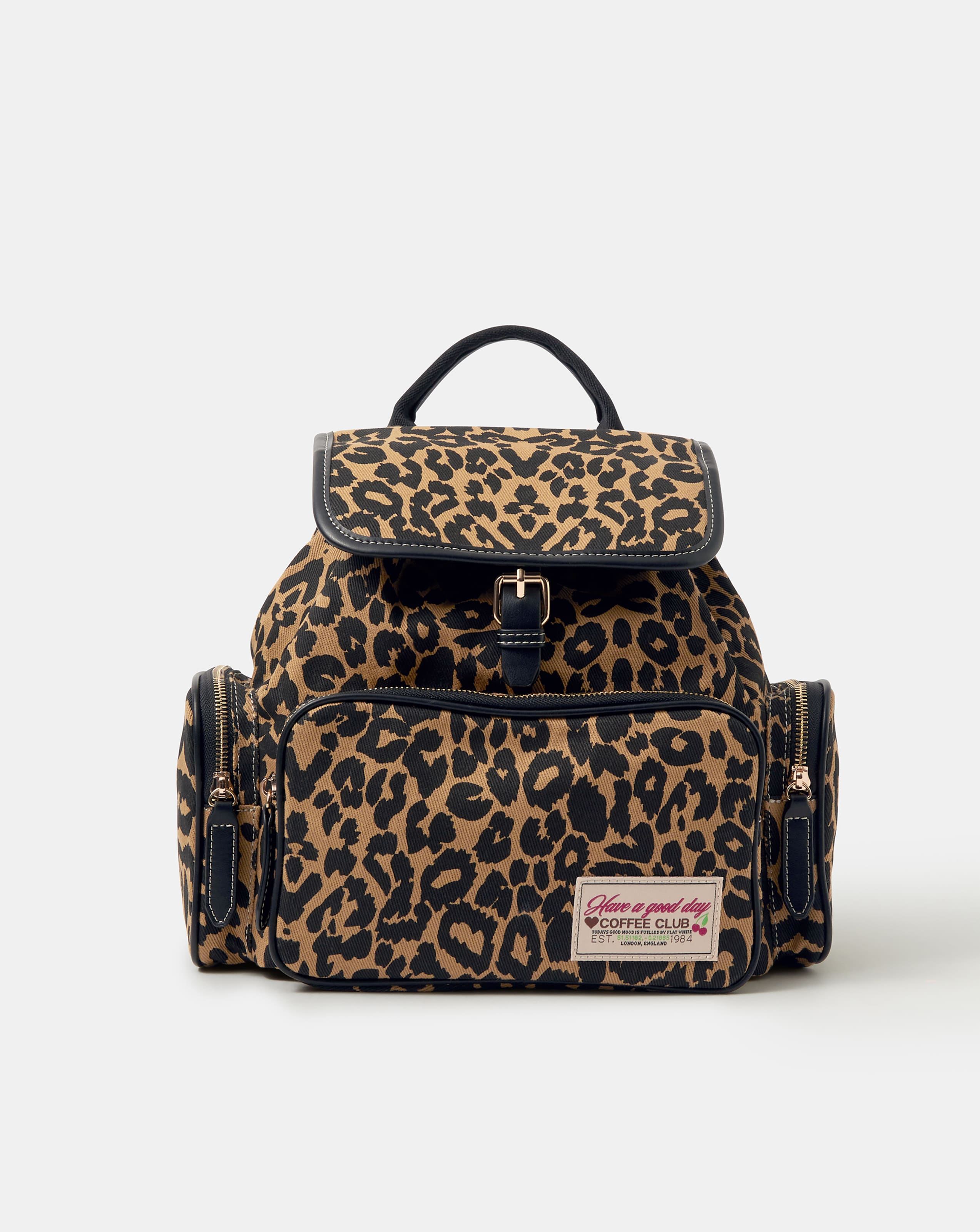 Accessorize Leopard Print Backpack