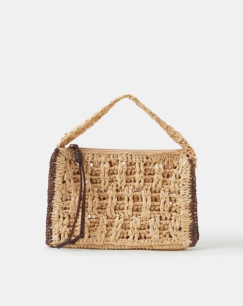 Accessorize Woven Handheld Bag