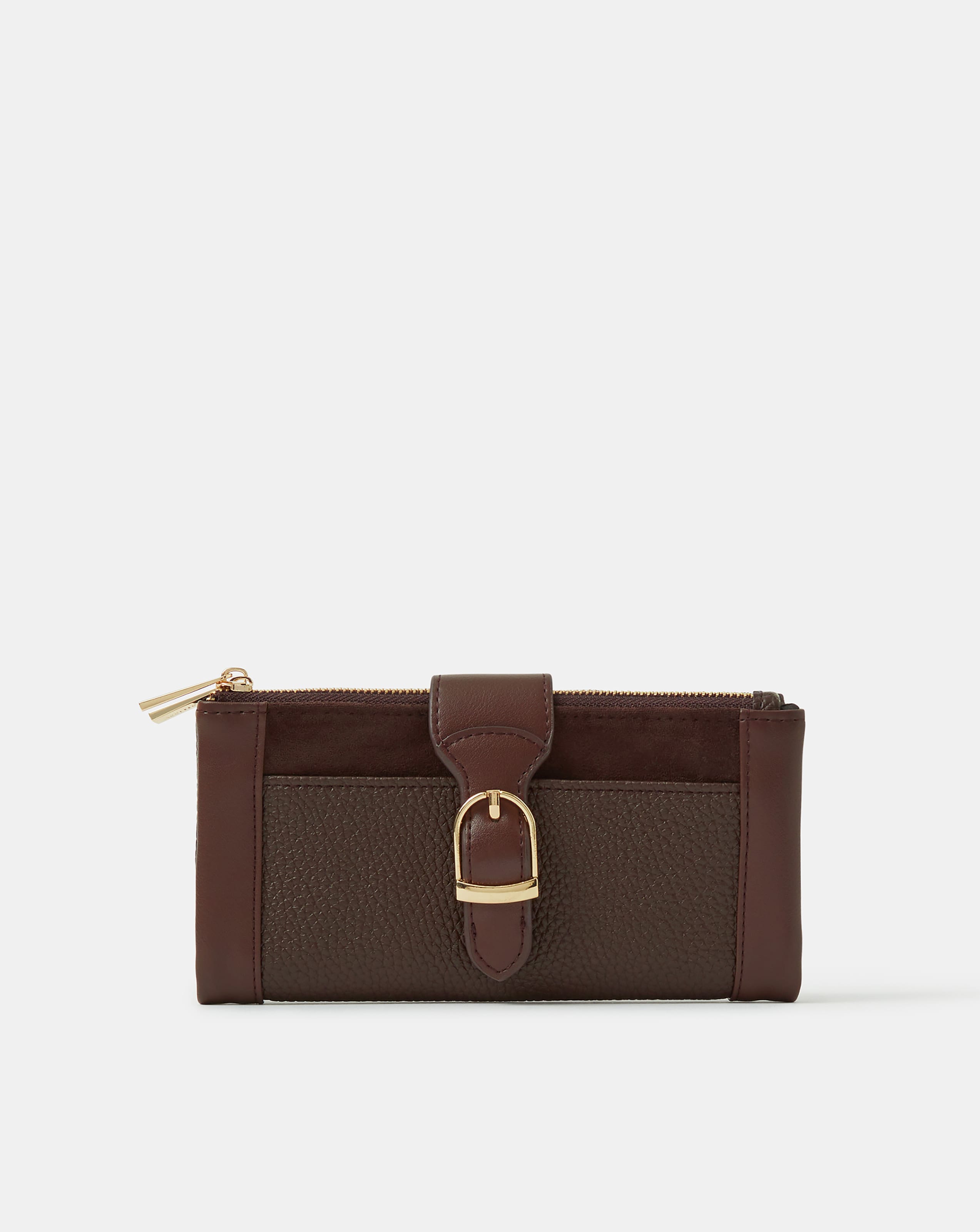 Accessorize Buckle Faux Leather Wallet