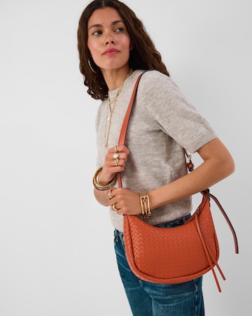 Accessorize Woven Scoop Crossbody Bag