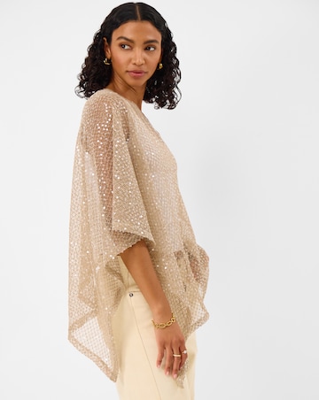 Accessorize Sheer Sequin Poncho