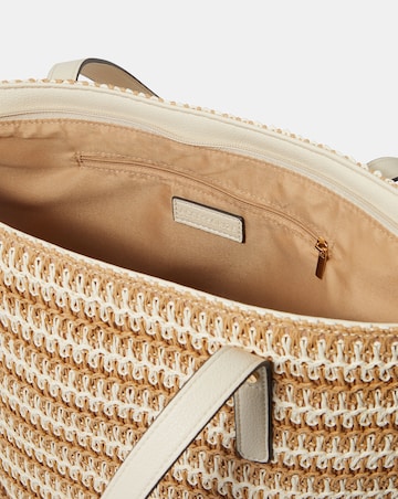 Accessorize Stripe Raffia Shoulder Bag