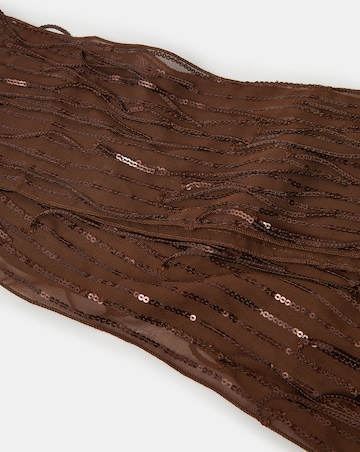 Accessorize Sequin Tassel Skinny Scarf