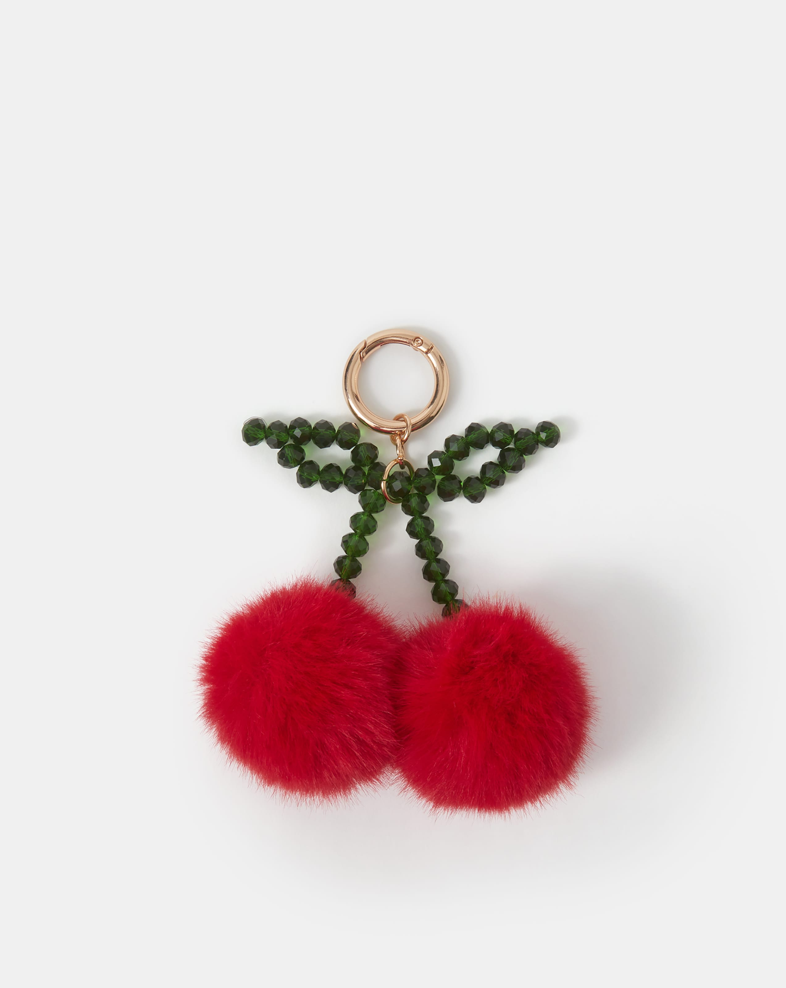 Accessorize Cherry Pom Bag Charm