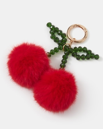 Accessorize Cherry Pom Bag Charm