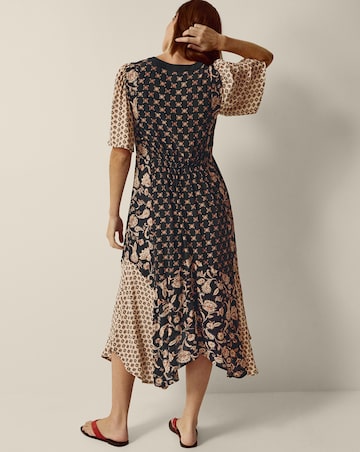 Monsoon Raquel Floral Print Midi Dress