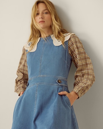 Monsoon Ella Sleeveless Denim Midi Dress