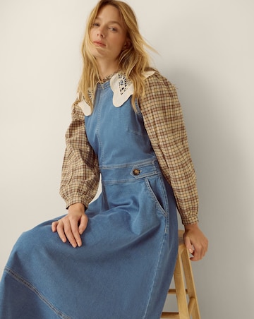 Monsoon Ella Sleeveless Denim Midi Dress