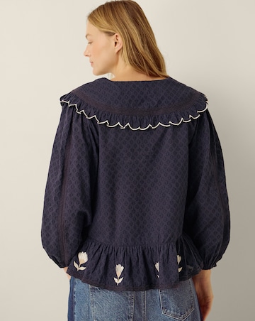 Monsoon Talia Tulip Scallop Collar Top