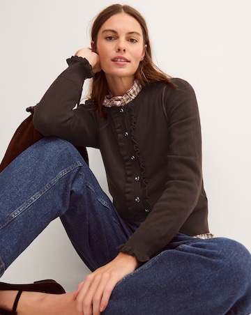 Monsoon Ruby Frill Cardigan