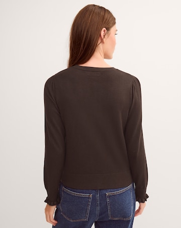 Monsoon Ruby Frill Cardigan