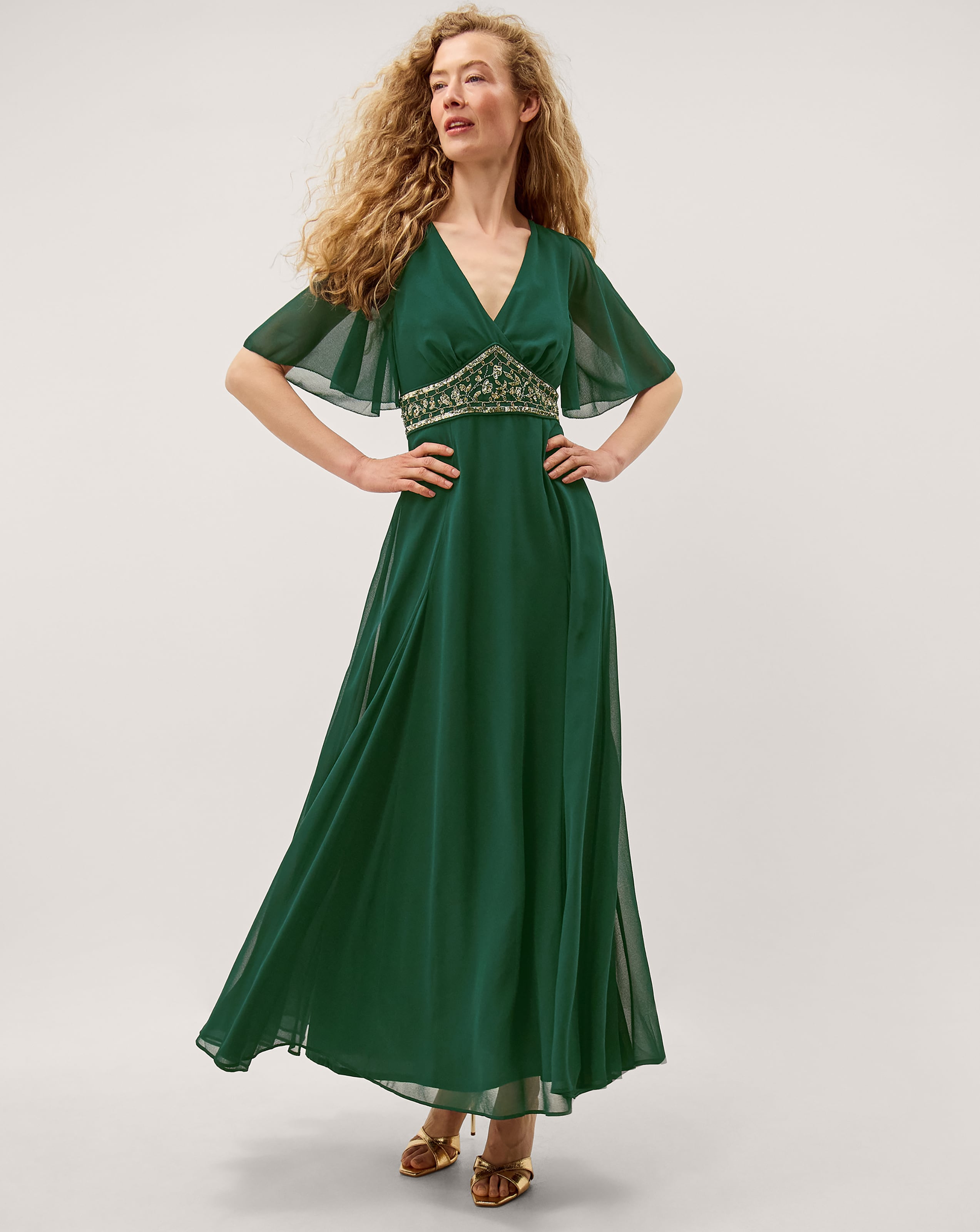 Monsoon Sienna Embellished Maxi Dress