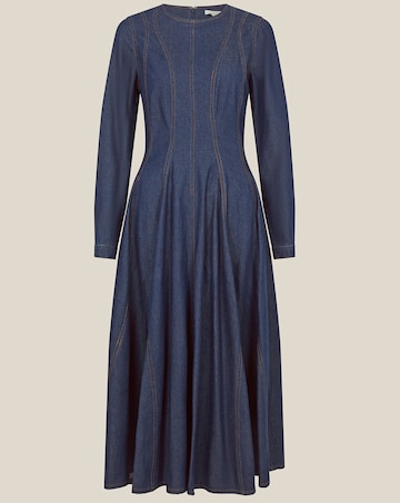 Monsoon Isadora Seamed Denim Midi Dress