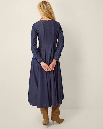 Monsoon Isadora Seamed Denim Midi Dress
