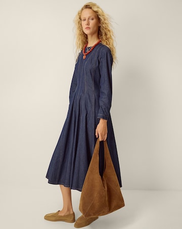 Monsoon Isadora Seamed Denim Midi Dress