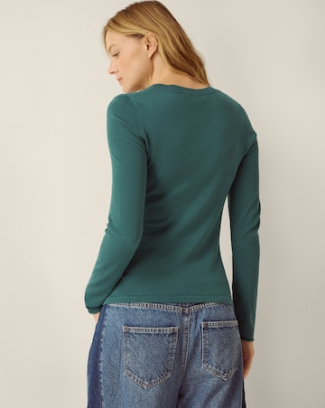 Monsoon Renee Button Ruched Jumper