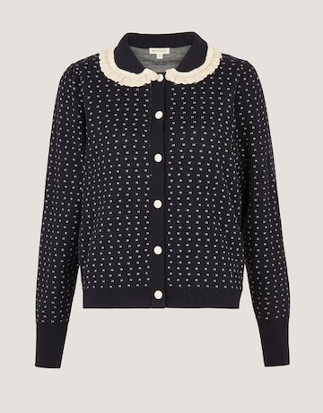 Monsoon Camila Broderie Collar Cardigan