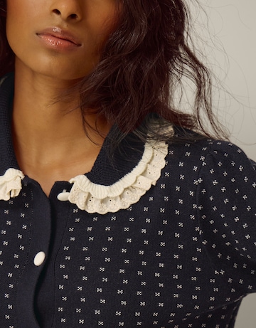 Monsoon Camila Broderie Collar Cardigan