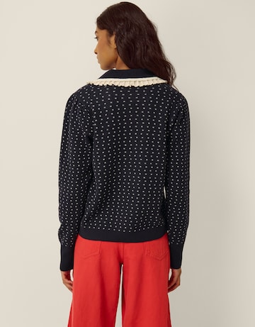 Monsoon Camila Broderie Collar Cardigan