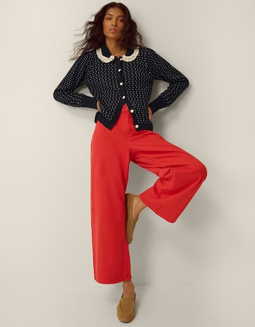 Monsoon Camila Broderie Collar Cardigan