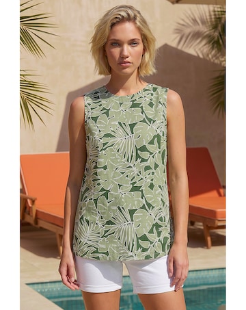 Roman Floral Print Vest Top