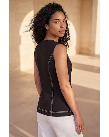 Roman Contrast Stitch Waistcoat