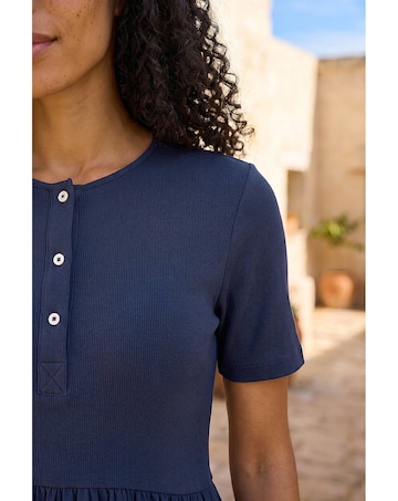 Roman Buttoned Pocket Stretch Midi Dress