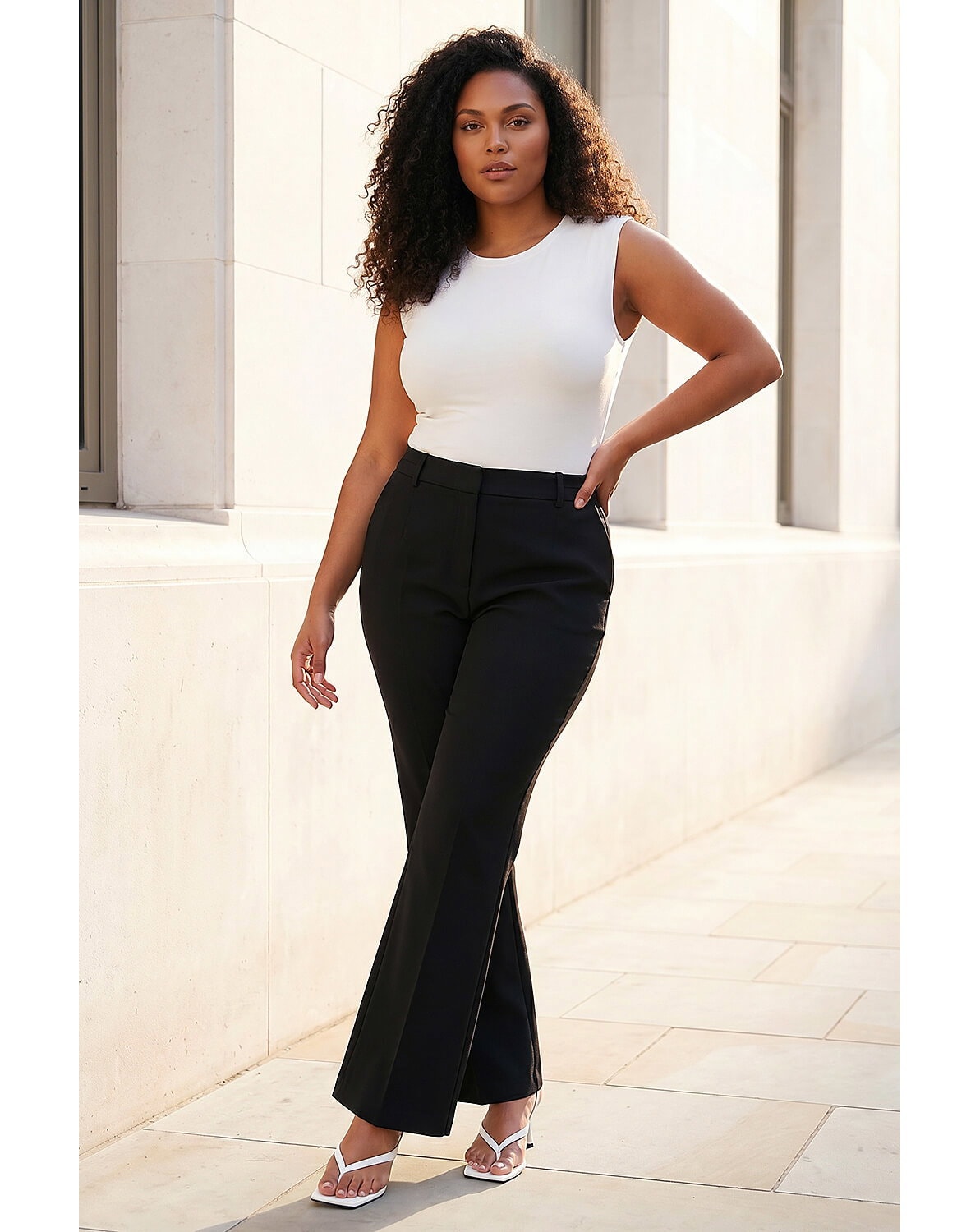 Roman Curve Full Length Bootcut Trouser