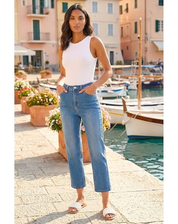 Roman Cotton Ankle Grazer Stretch Jean