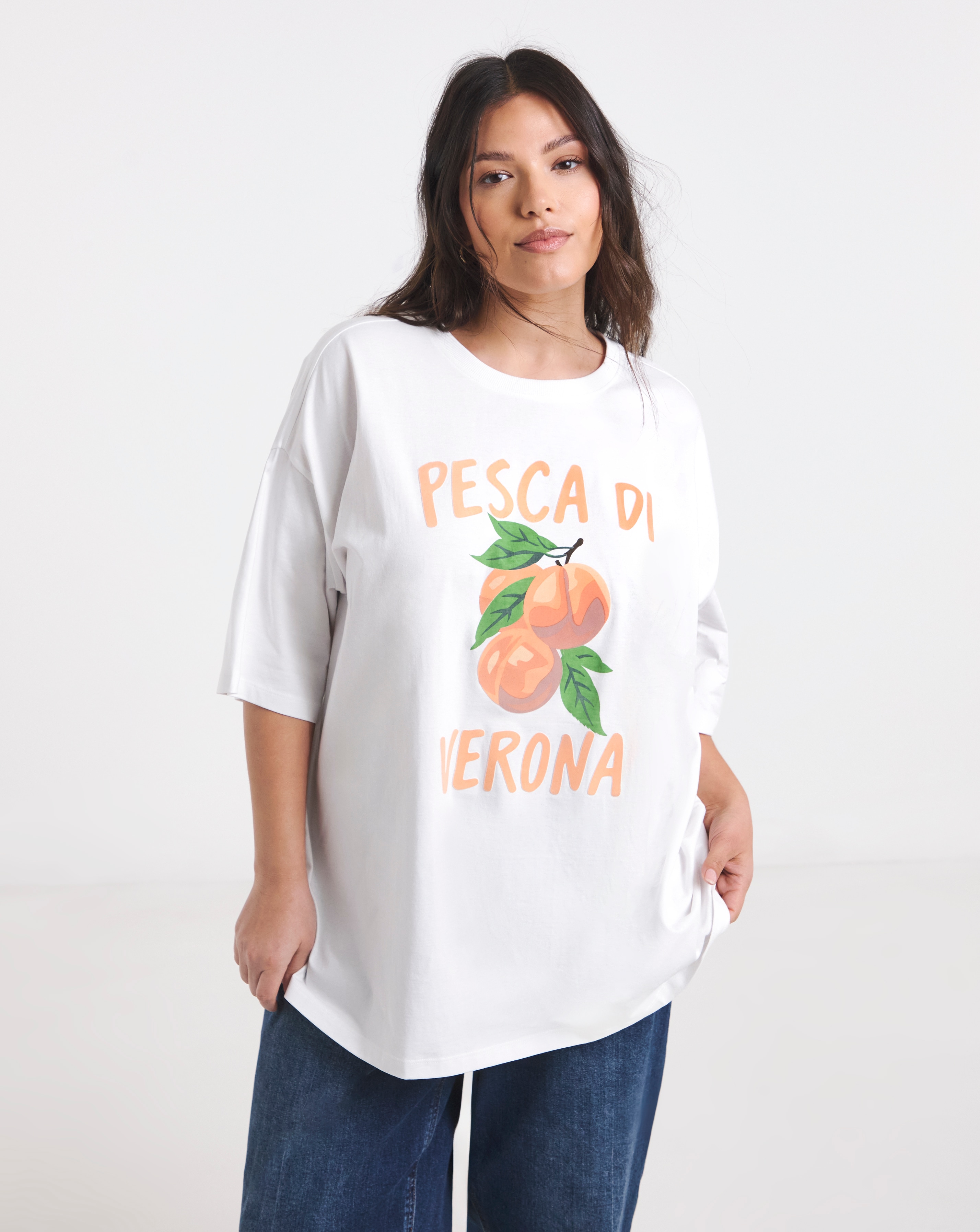New In - Fuzzy Peaches Graphic T-Shirt