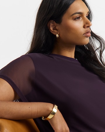 Blackcurrant Mesh Tank Top