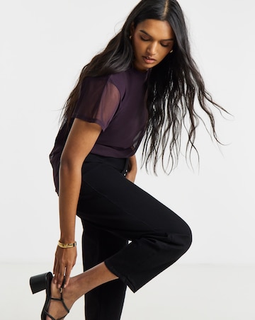 Blackcurrant Mesh Tank Top