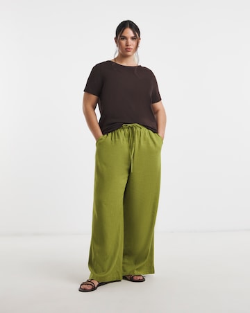 Chocolate, Cerise & Ecru 3 Pack Short Sleeve Slash Neck Tops