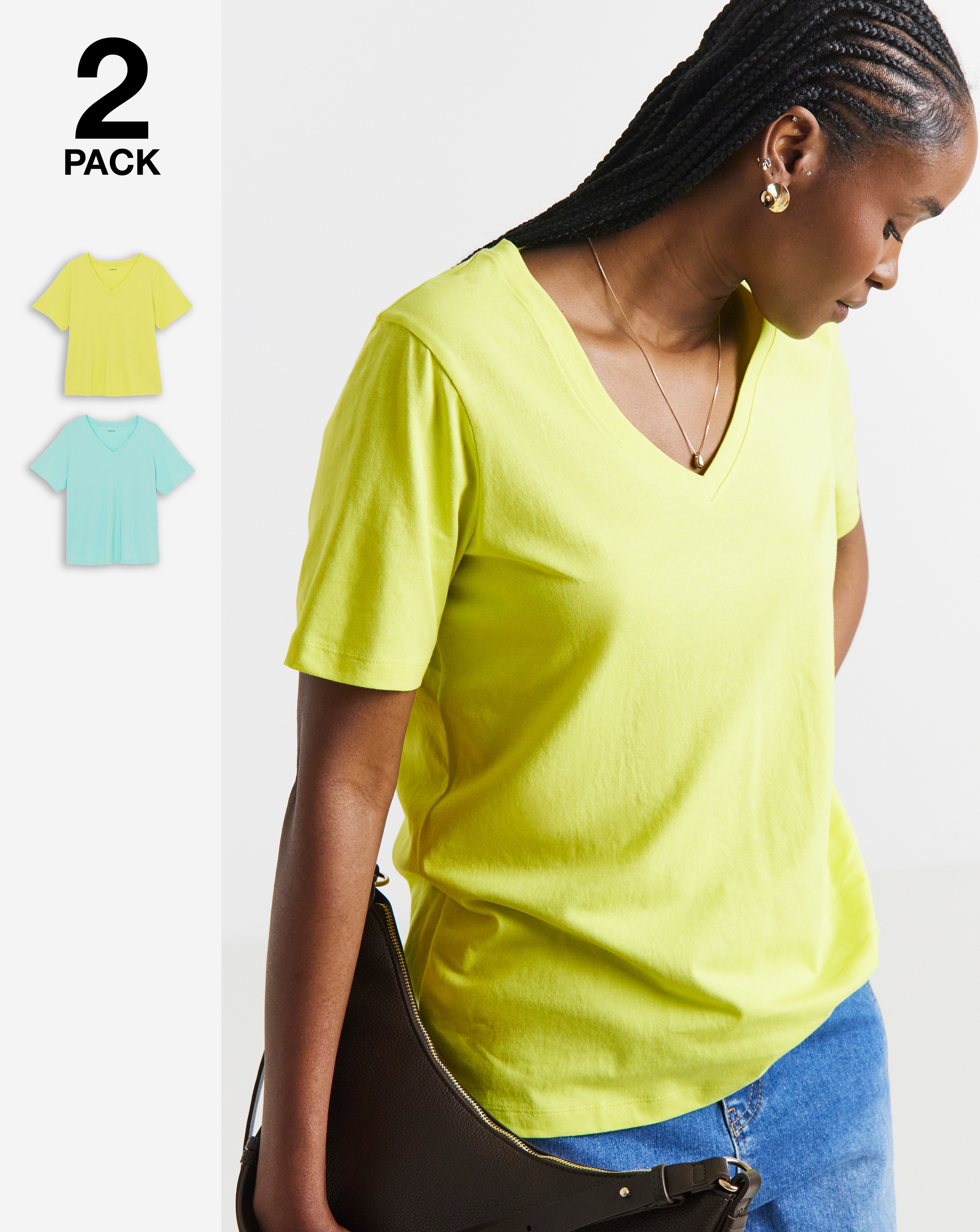 New In - 2 Pack V Neck T-Shirts