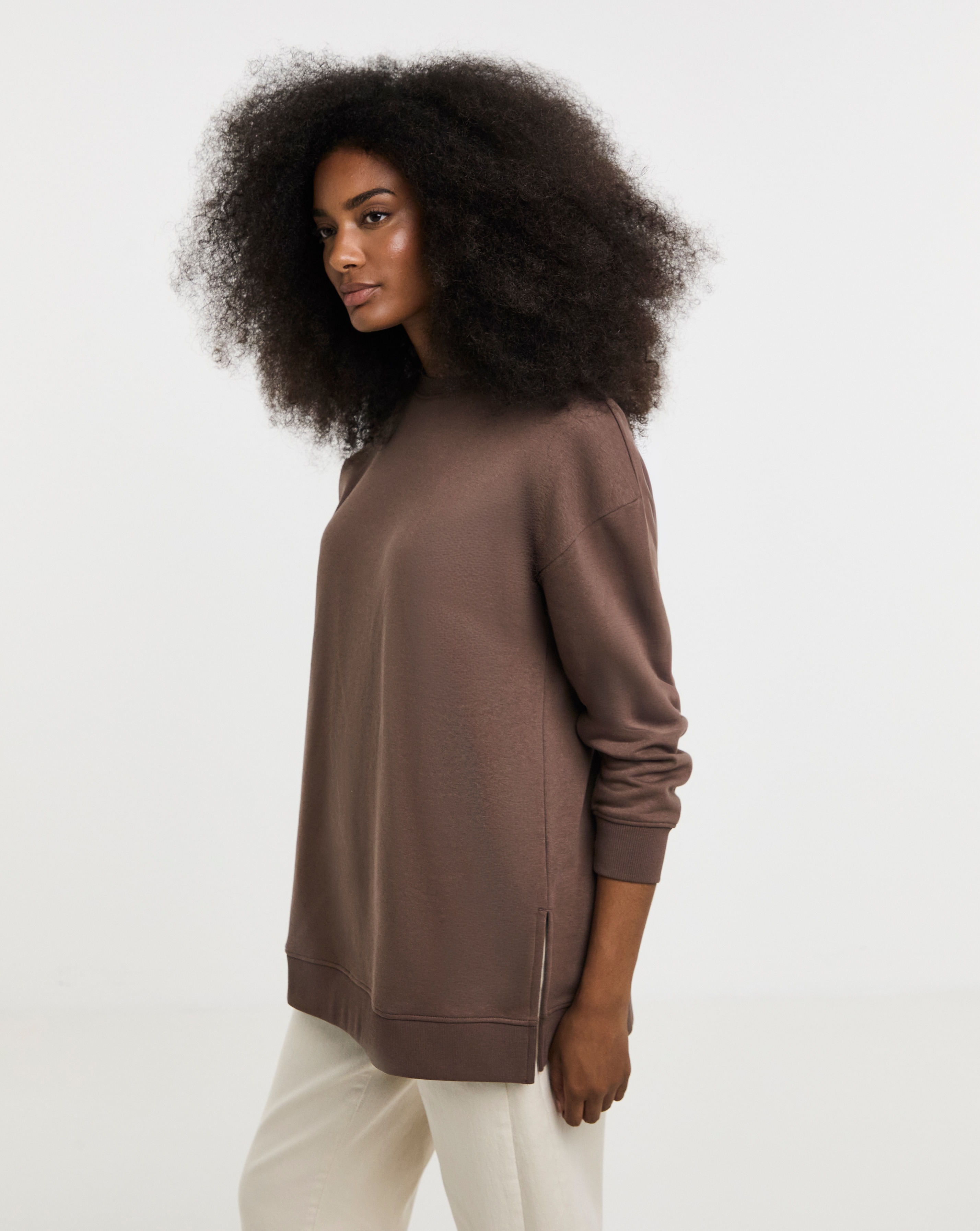 New In - Side Split Sweatshirt Tunic