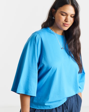 Simply Be Pale Blue Kimono T-Shirt