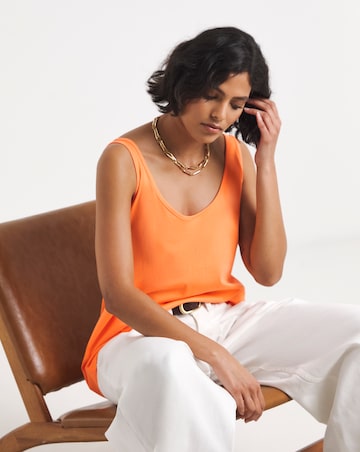 Simply Be Orange Slouch Vest