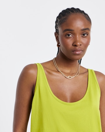 Simply Be Chartreuse Slouch Vest