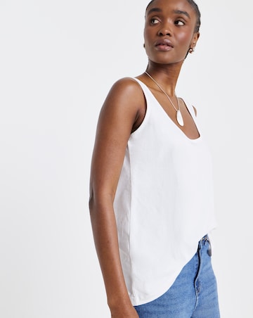 Simply Be White Slouch Vest