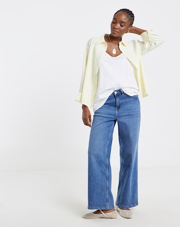 Simply Be White Slouch Vest