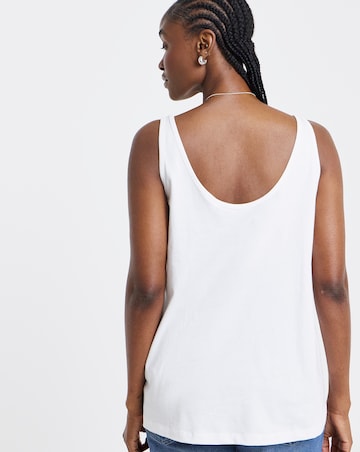 Simply Be White Slouch Vest