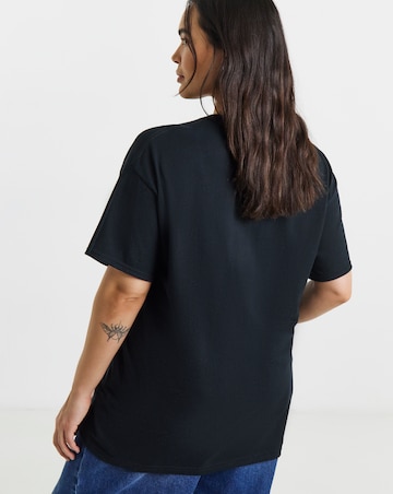 Simply Be Black Dog Graphic Short Sleeve T-Shirt