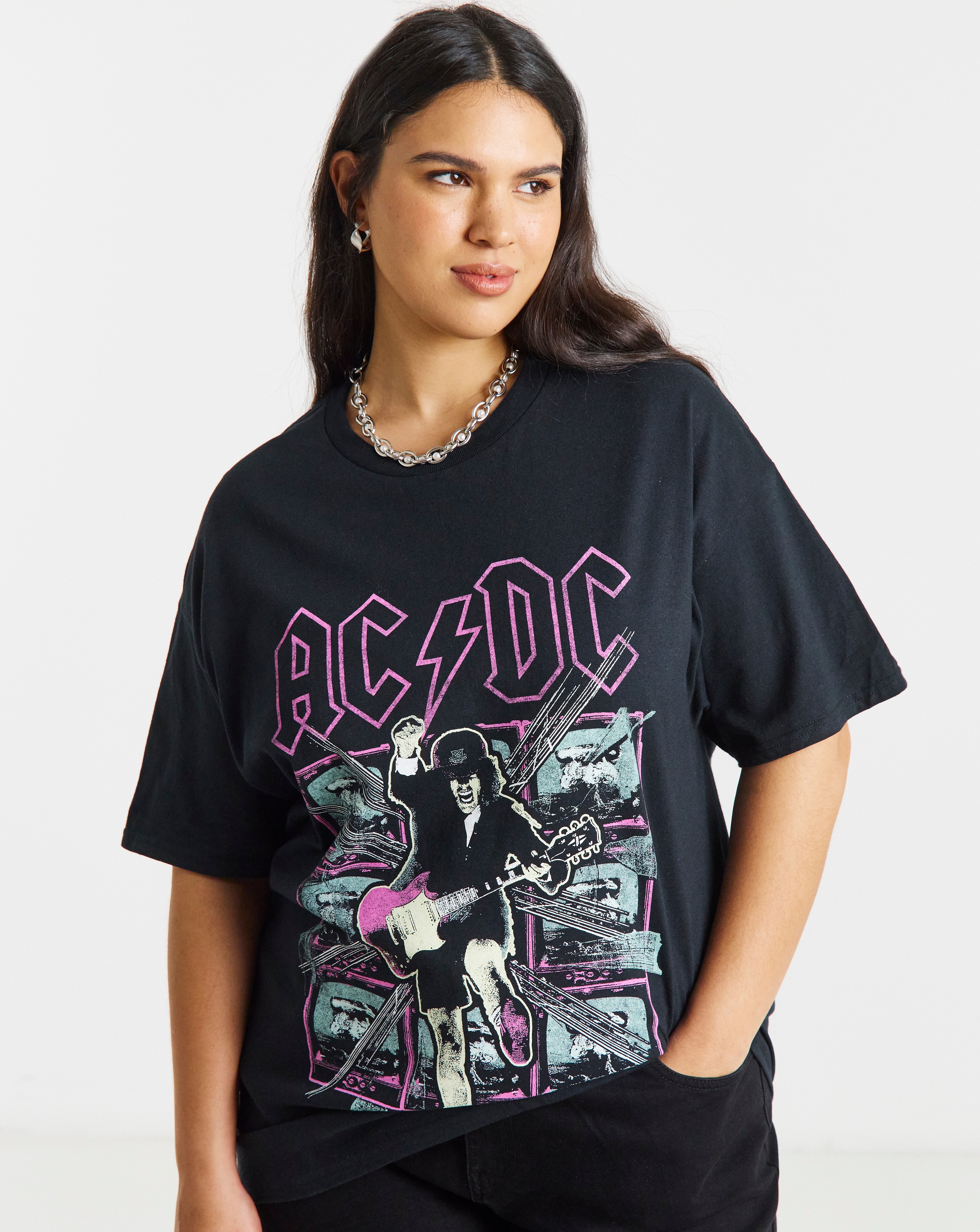 New In - Black Ac/Dc T-Shirt - Black