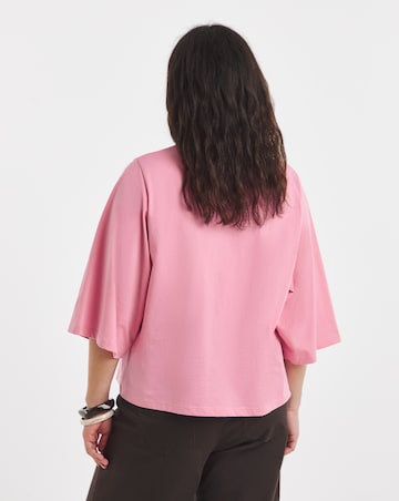 Simply Be Orange Kimono Sleeve Top