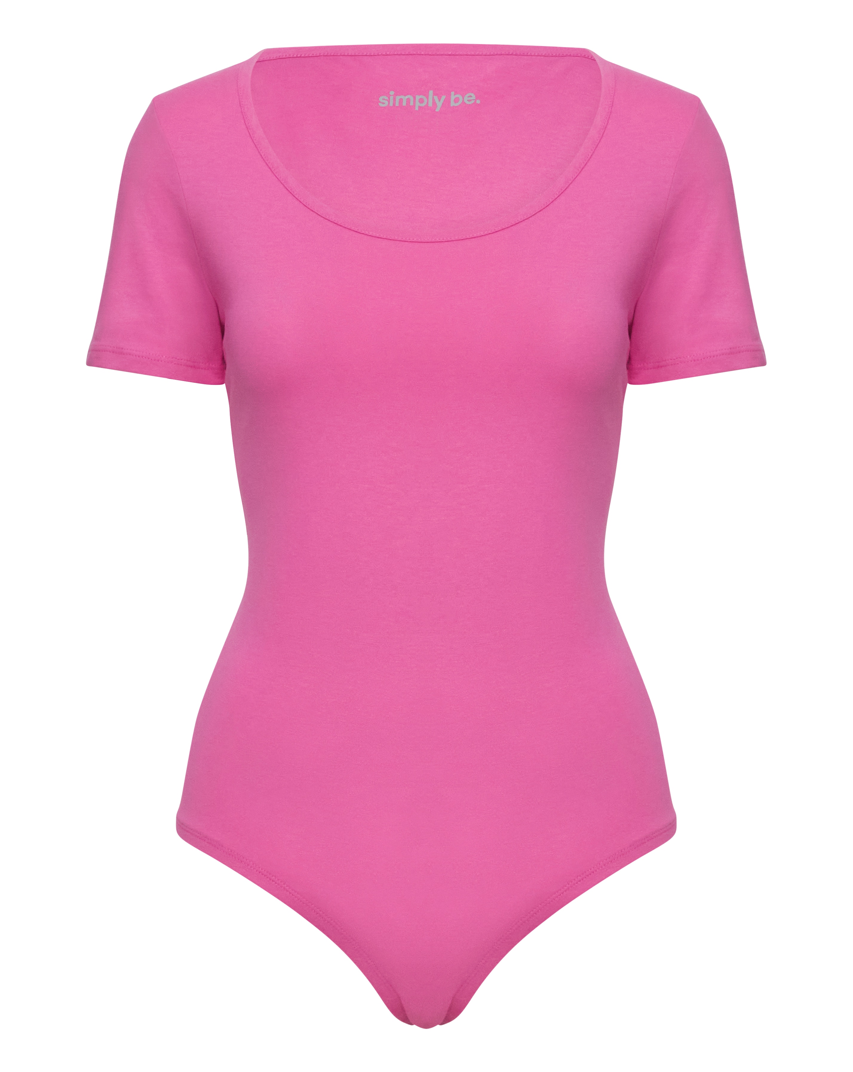Pink - Women's - Pink Short Sleeve Body - Size 22