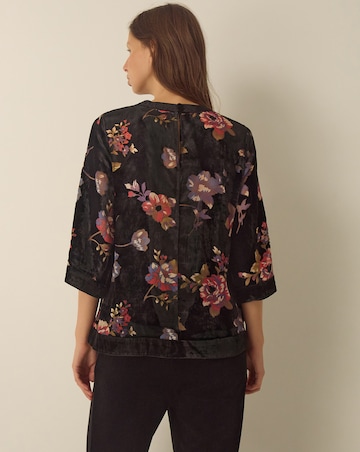 Monsoon Abril Floral Devore Velvet Top