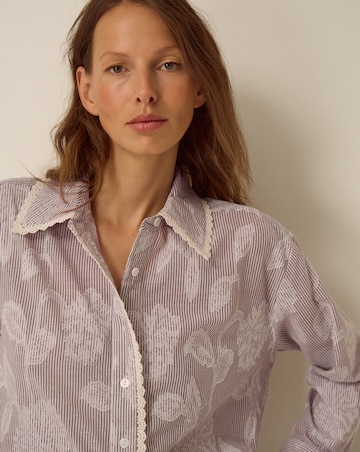 Monsoon Ariella Jacquard Stripe Shirt