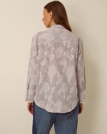 Monsoon Ariella Jacquard Stripe Shirt